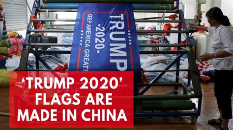 are trump campaign banners made in china